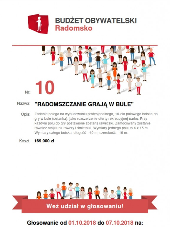 Budżet Obywatelski Radomsko 2019