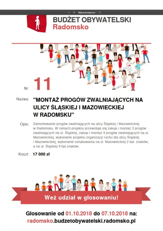 Budżet Obywatelski Radomsko 2019