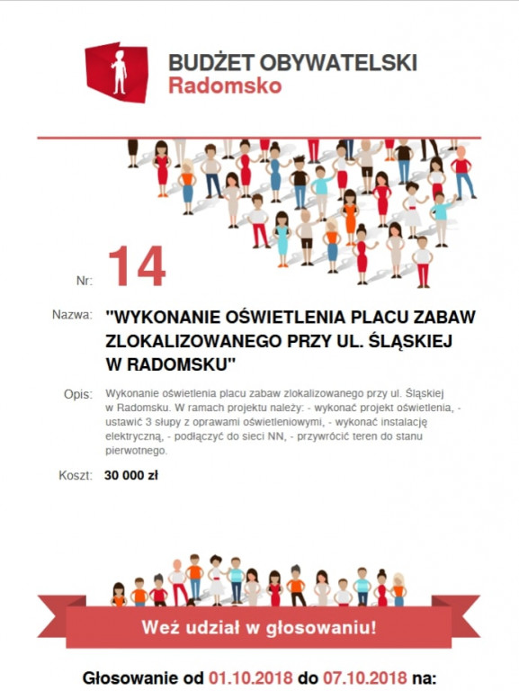 Budżet Obywatelski Radomsko 2019