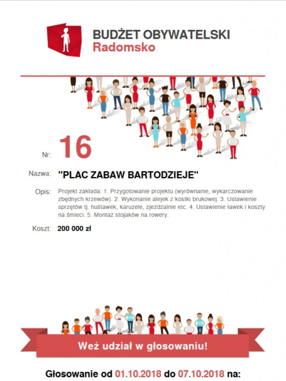 Budżet Obywatelski Radomsko 2019