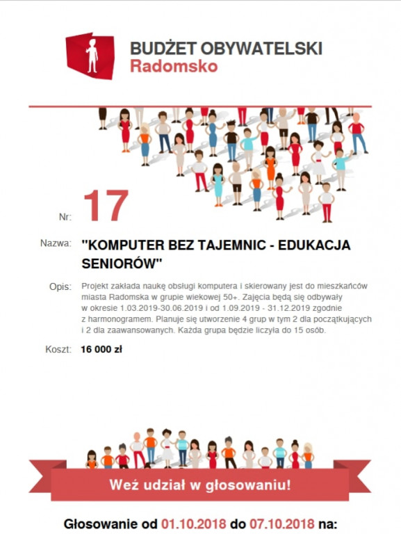 Budżet Obywatelski Radomsko 2019