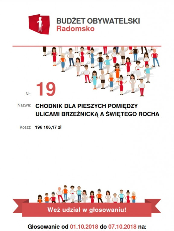 Budżet Obywatelski Radomsko 2019