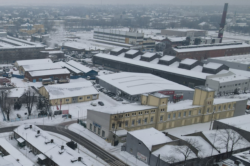 RADOMSKO z lotu ptaka - zobacz zimowe zdjęcia.