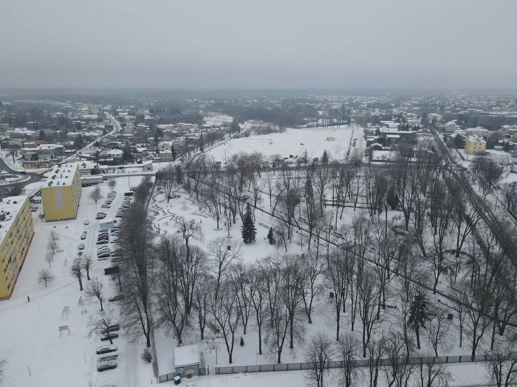 RADOMSKO z lotu ptaka - zobacz zimowe zdjęcia.