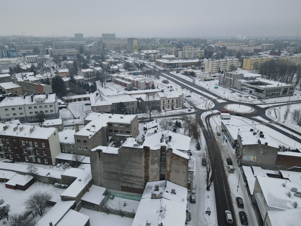 RADOMSKO z lotu ptaka - zobacz zimowe zdjęcia.