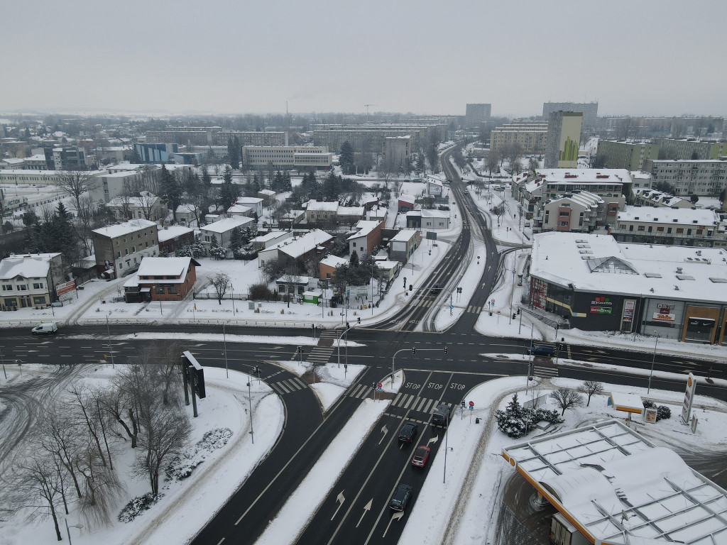 RADOMSKO z lotu ptaka - zobacz zimowe zdjęcia.