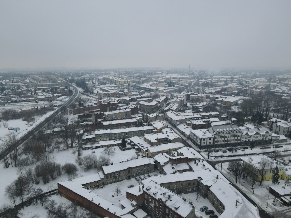 RADOMSKO z lotu ptaka - zobacz zimowe zdjęcia.