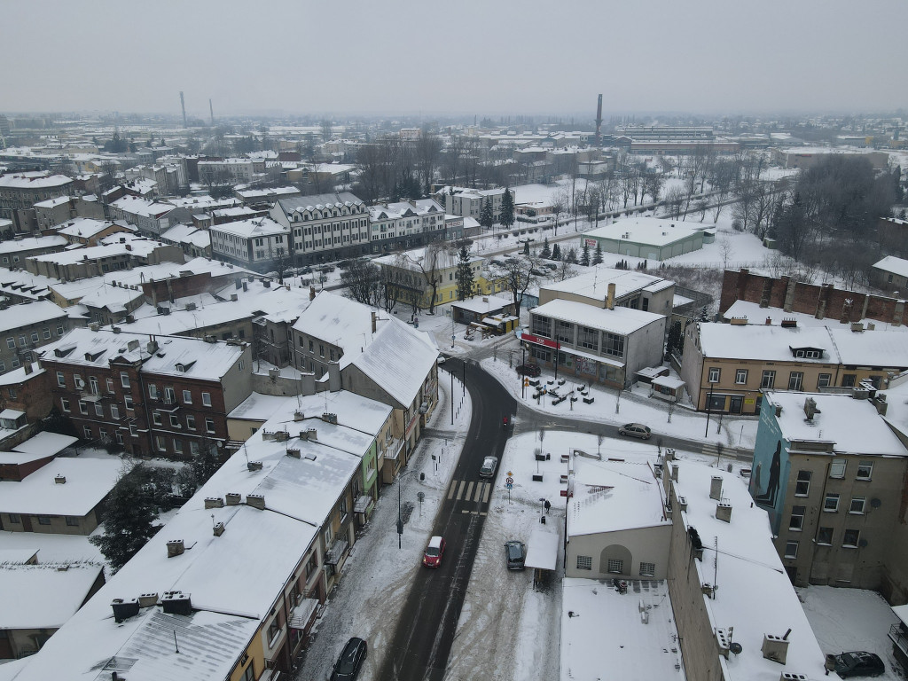 RADOMSKO z lotu ptaka - zobacz zimowe zdjęcia.