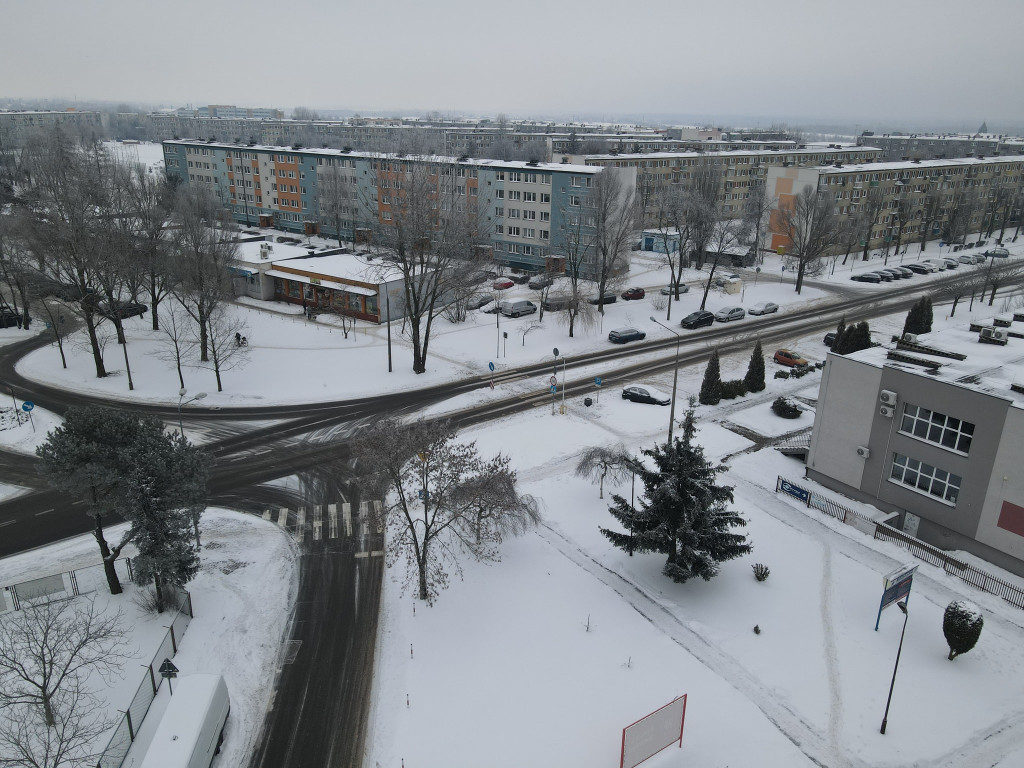 RADOMSKO z lotu ptaka - zobacz zimowe zdjęcia.