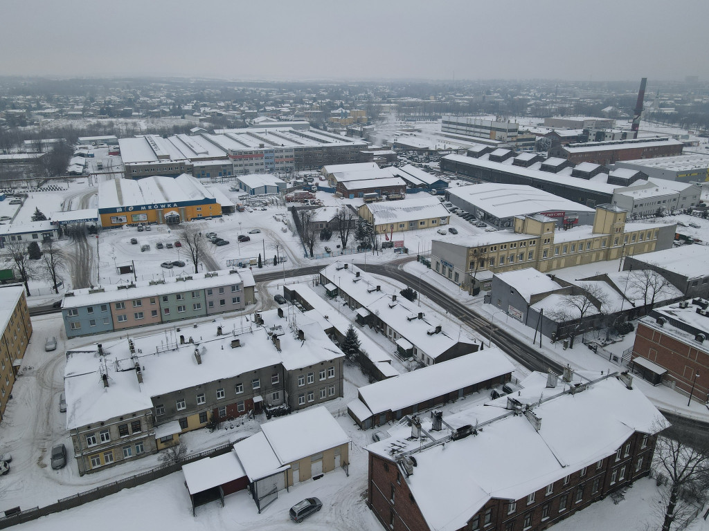 RADOMSKO z lotu ptaka - zobacz zimowe zdjęcia.