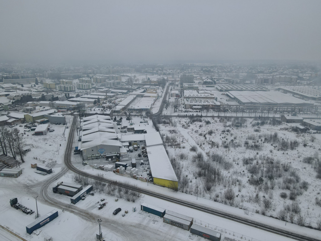 RADOMSKO z lotu ptaka - zobacz zimowe zdjęcia.