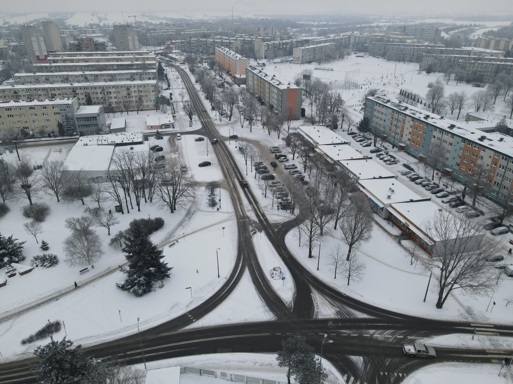 RADOMSKO z lotu ptaka - zobacz zimowe zdjęcia.