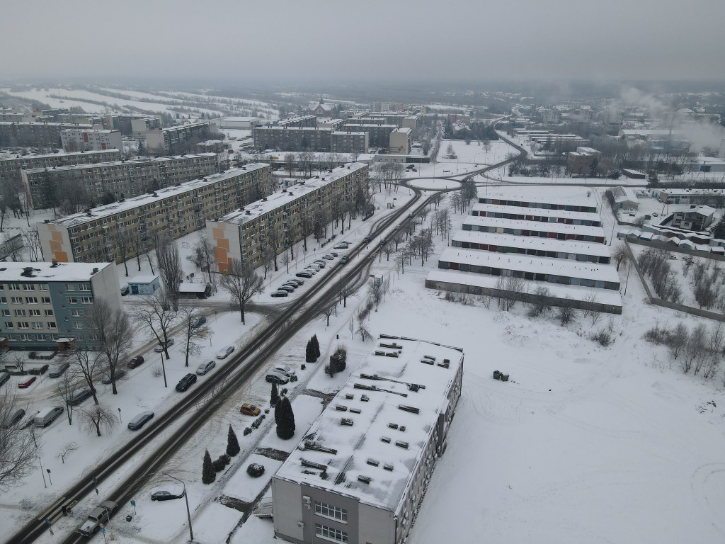 RADOMSKO z lotu ptaka - zobacz zimowe zdjęcia.