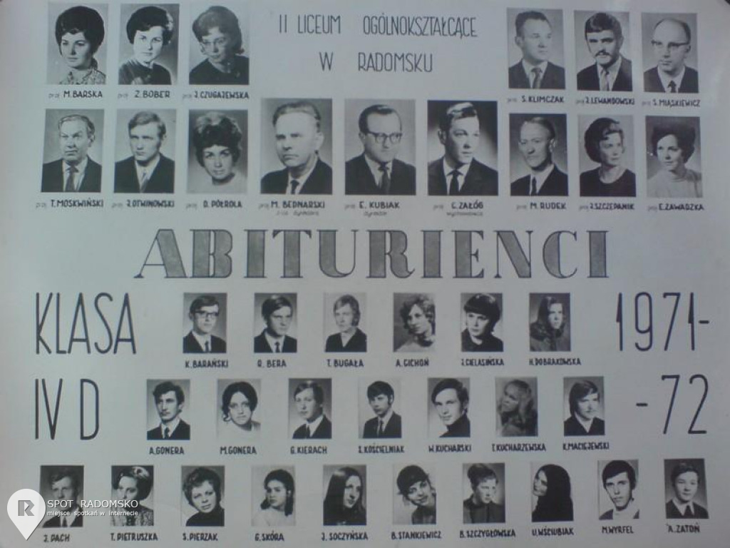 II Liceum Ogólnokształcące w Radomsku NASZA KLASA