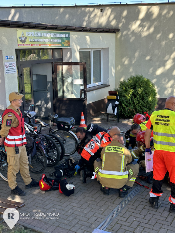 ?Terrorysta w ZSP nr 1 w Radomsku - to ćwiczenia