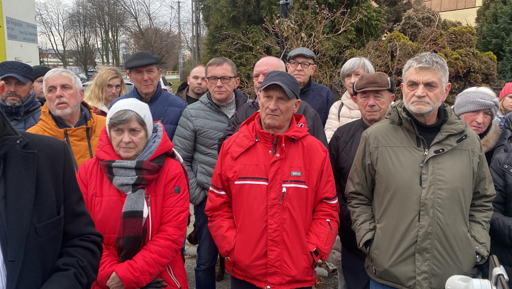 Mieszkańcy Radomska protestowali przy Przyszkolnej