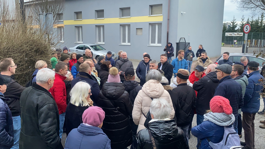 Mieszkańcy Radomska protestowali przy Przyszkolnej