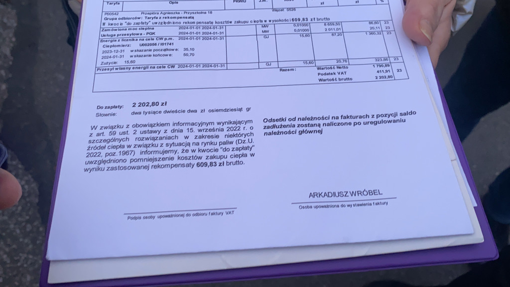 Mieszkańcy Radomska protestowali przy Przyszkolnej