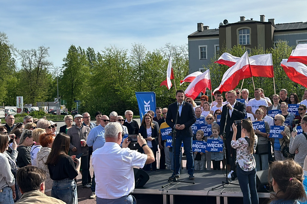 Prezydent Warszawy Rafał Trzaskowski w Radomsku