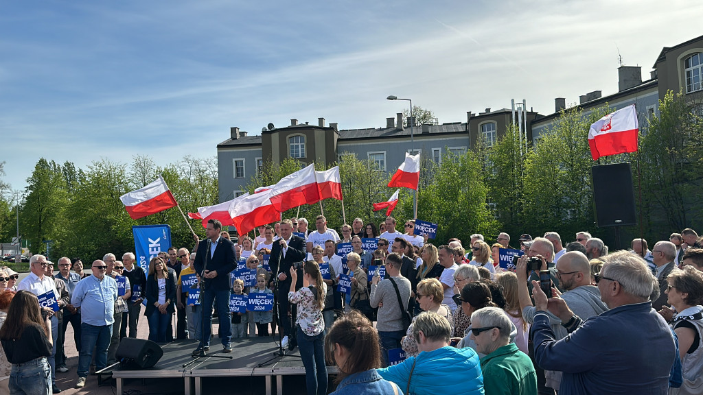 Prezydent Warszawy Rafał Trzaskowski w Radomsku