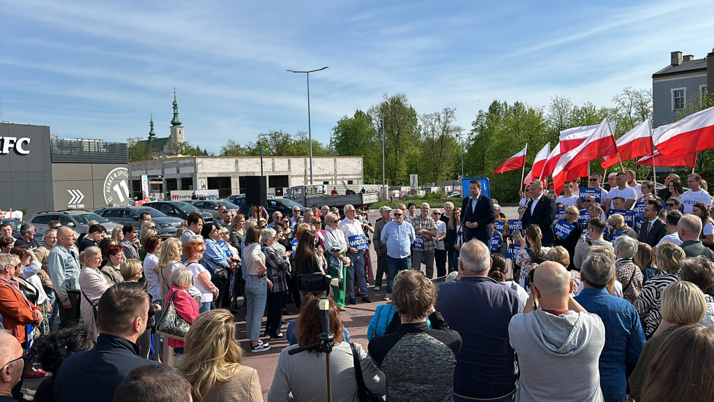 Prezydent Warszawy Rafał Trzaskowski w Radomsku