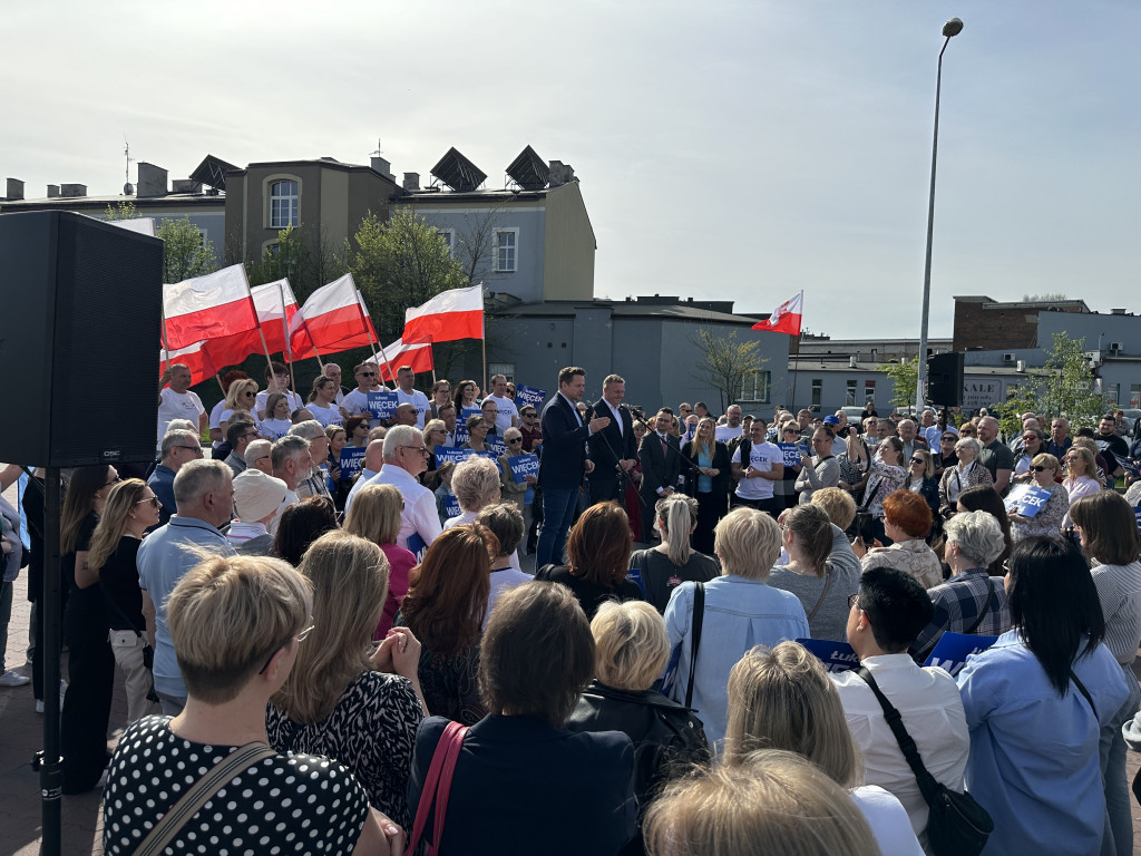 Prezydent Warszawy Rafał Trzaskowski w Radomsku