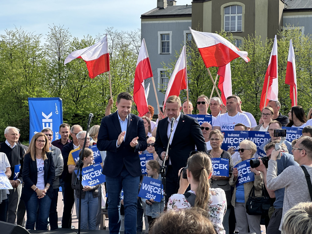 Prezydent Warszawy Rafał Trzaskowski w Radomsku