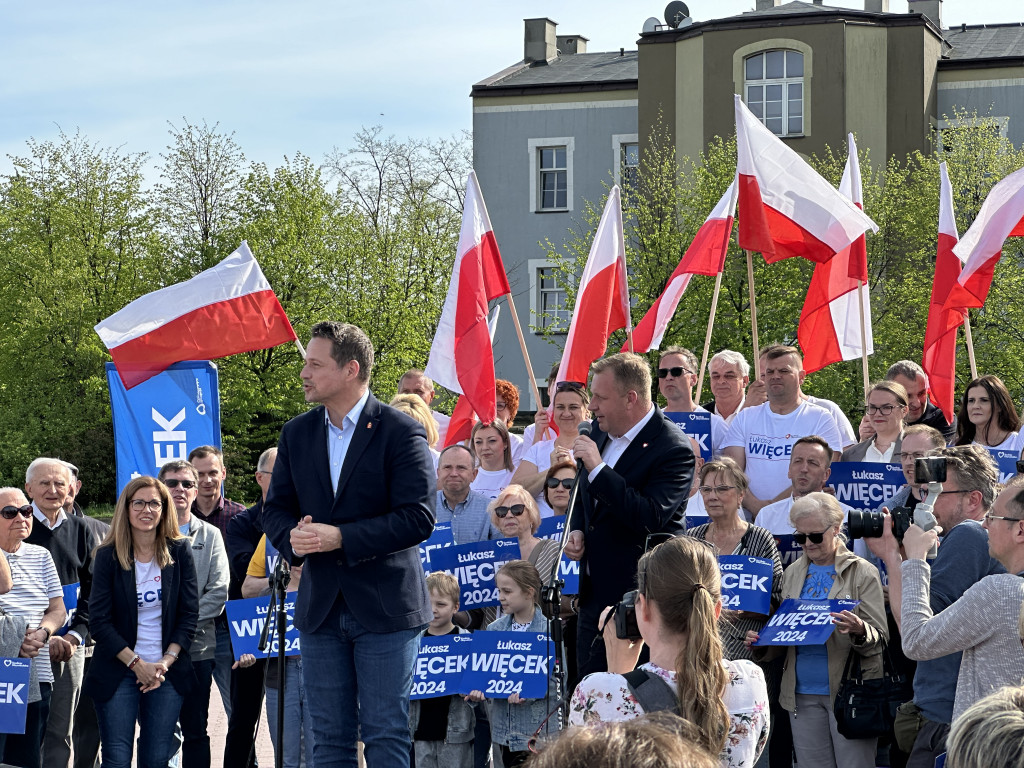 Prezydent Warszawy Rafał Trzaskowski w Radomsku