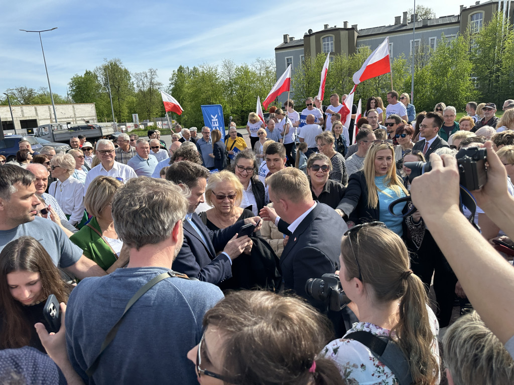 Prezydent Warszawy Rafał Trzaskowski w Radomsku