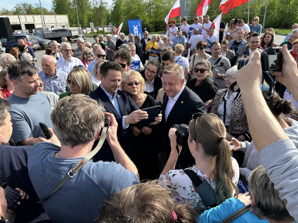 Prezydent Warszawy Rafał Trzaskowski w Radomsku