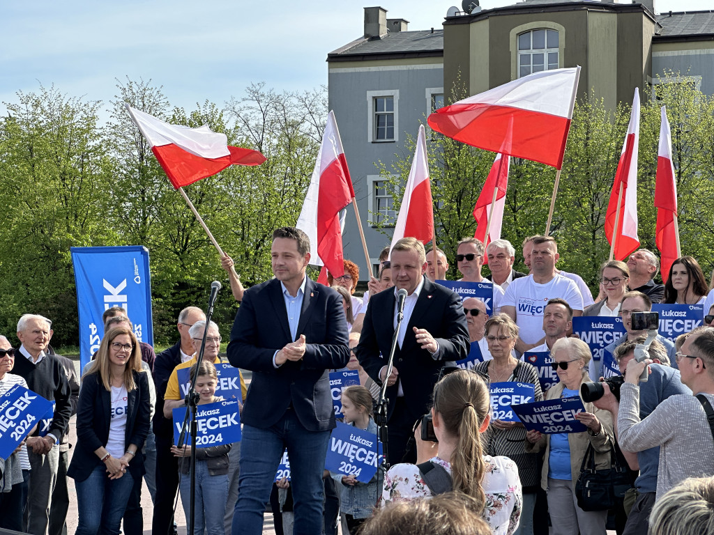 Prezydent Warszawy Rafał Trzaskowski w Radomsku