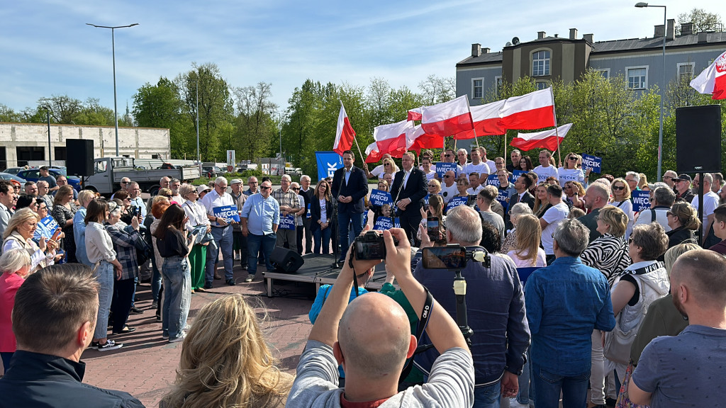 Prezydent Warszawy Rafał Trzaskowski w Radomsku