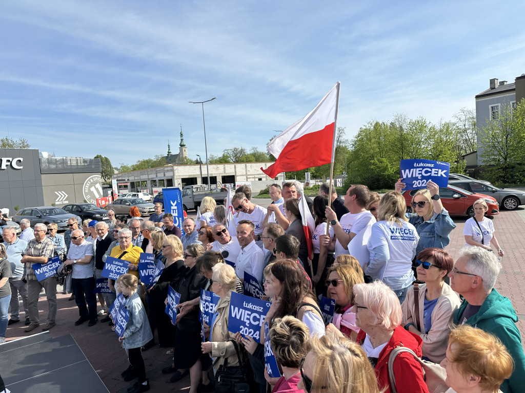 Prezydent Warszawy Rafał Trzaskowski w Radomsku