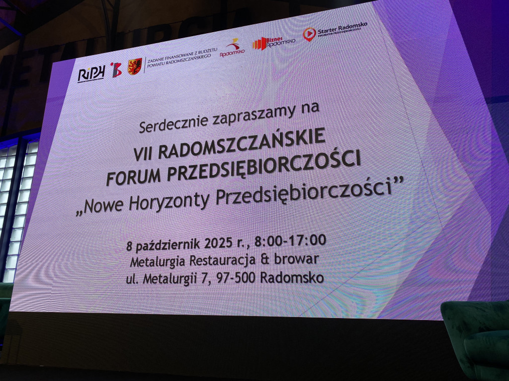 VII Radomszczańskie Forum Przedsiębiorczości FOTO