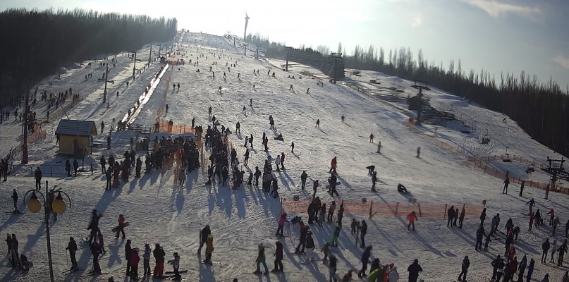 fot: Góra Kamieńsk niedziela 14.02.2021 live cam