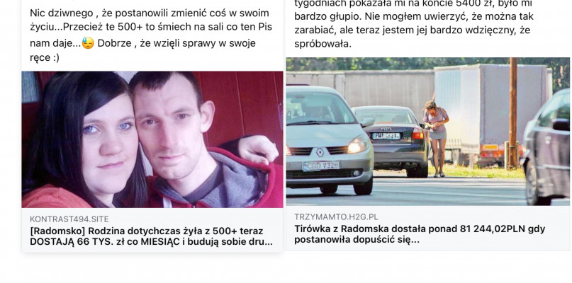 fot: na facebookowych grupach udostępniane są linki, które z założenia maja wprowadzać w błąd nieświadomego czytelnika. Zwracaj uwagę na domenę, z jakiej pochodzi informacja. / Spot Radomsko