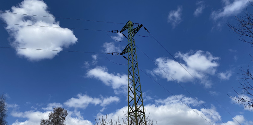 fot: słup energetyczny w miejscowości Klekotowe pod Radomskiem