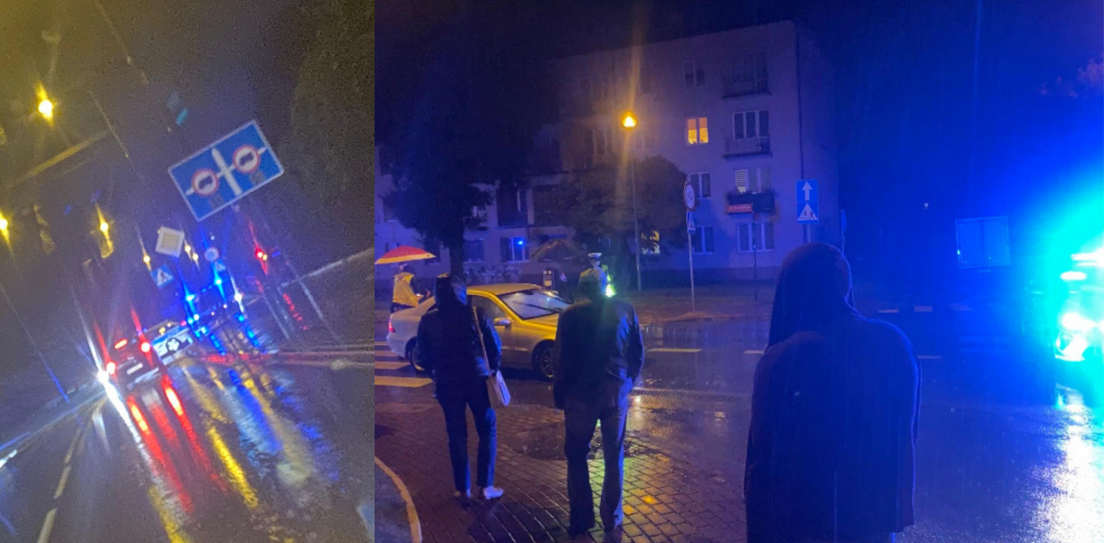W czwartkowy wieczór w Radomsku było dżdżysto.