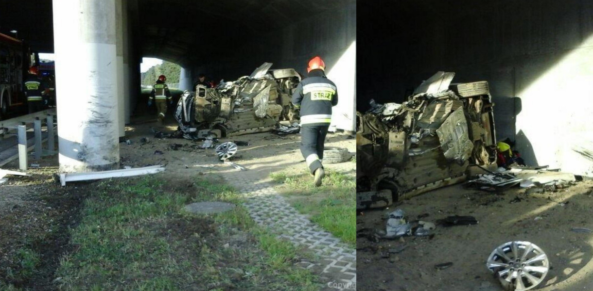 fot: kolejna śmierć na autostradzie nr 1, zdjęcia KS PSP Radomsko