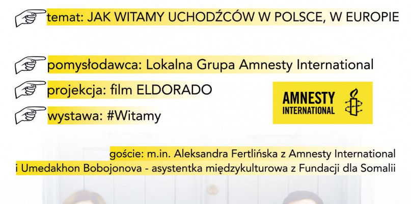 Debata o uchodźcach. Lokalna Grupa Amnesty International w Radomsku zaprasza do udziału w spotkaniu 25 lutego. // spotradomsko.pl