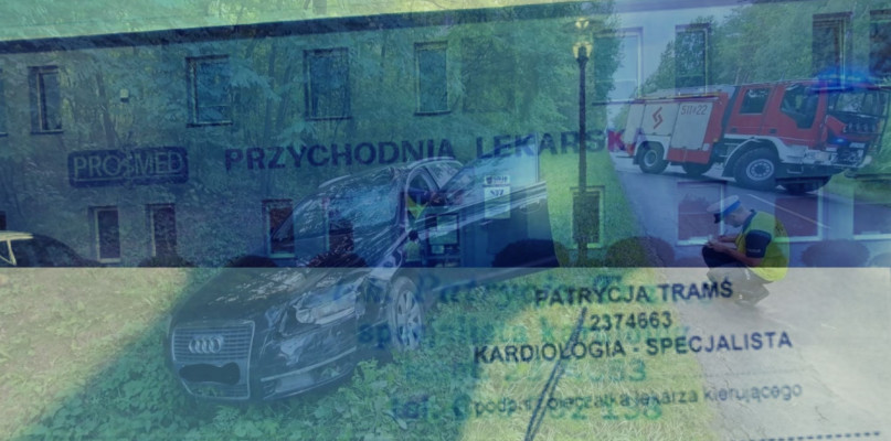 fot: Tragedia na drodze Radomsko - Gidle. Zginęła rowerzystka fot: KPP Radomsko / SpotRadomsko.pl 