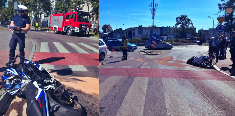 fot: Policja wyjaśnia okoliczności wypadku, w którym zginął młody kierowca kradzionego motocykla.