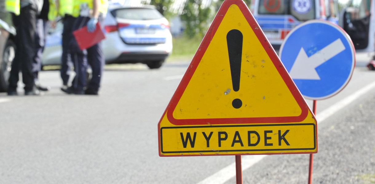 fot: tragedia na drodze krajowej nr 42 w powiecie radomszczańskim