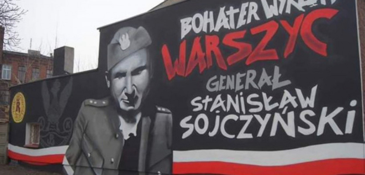 Mural upamiętniający „Warszyca” w Radomsku przy ul. Żeromskiego