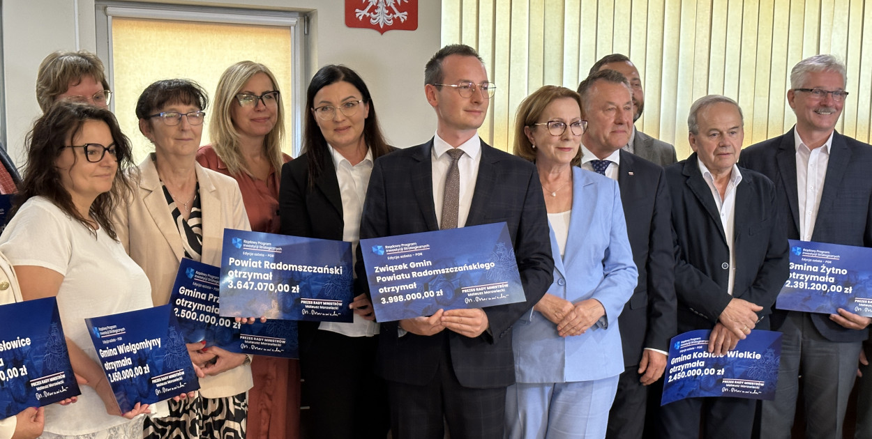 fot: konferencja prasowa w Starostwie Powiatowym w Radomsku