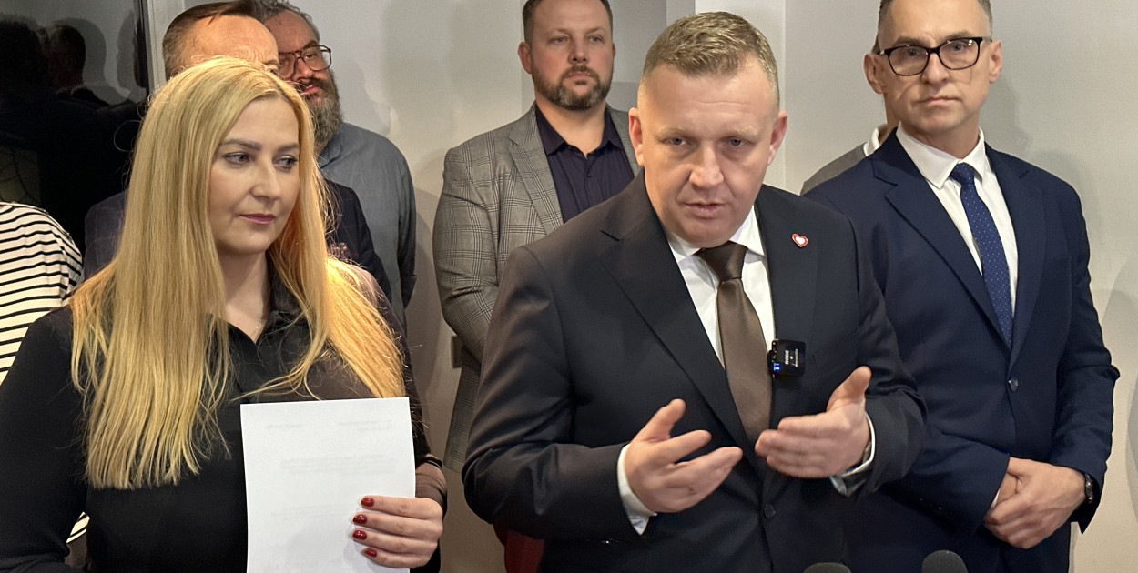 fot: konferencja prasowa radomszczańskiej Koalicji Obywatelskiej