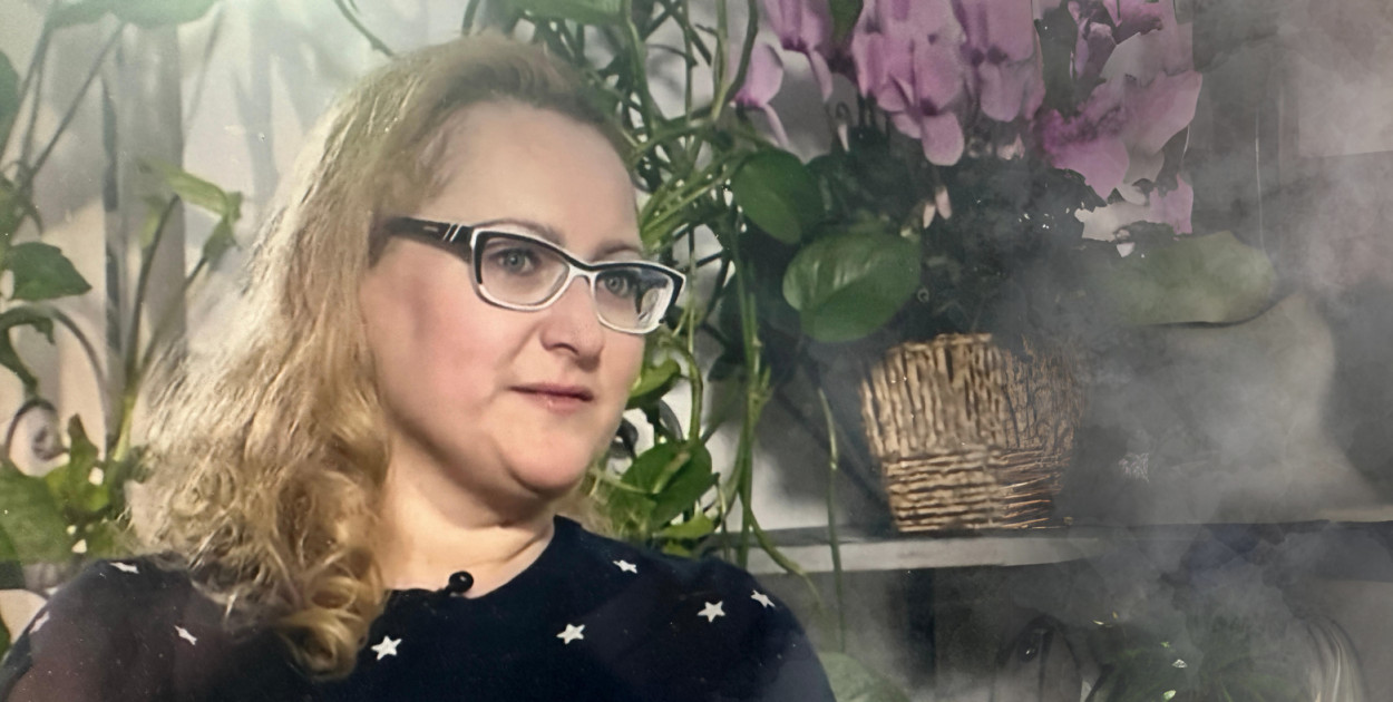 Anna Boruta wystąpiła w programie "Anna Dymna - spotkajmy się", gdzie opowiedziała o swojej chorobie  // fot: vod.tvp.pl  // źródło: https://www.tvp.pl/program-tv/anna-dymna-spotkajmy-sie-aneta-boruta/5e61c03bd0341079fd62aa39