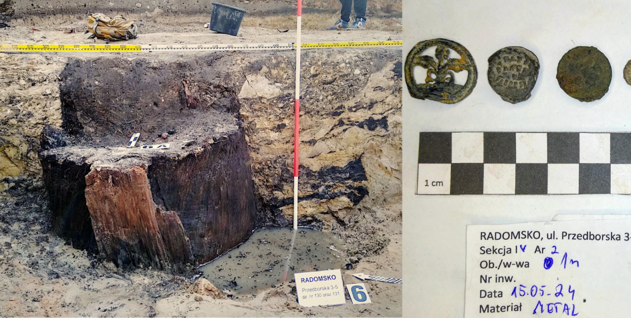 fot: przy ulicy Przedborskiej 3/5 w Radomsku znalezione historyczne ślady naszych przodków