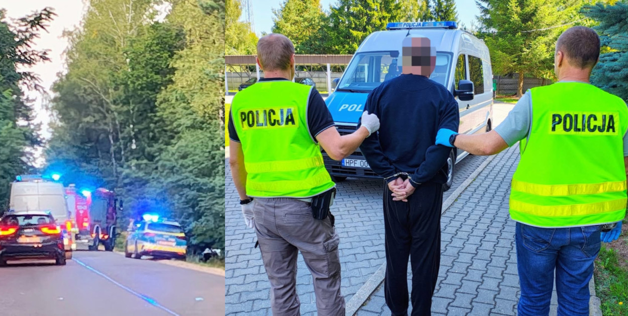 fot: zatrzymany został wczoraj doprowadzony do Prokuratury w Radomsku, KPP Radomsko