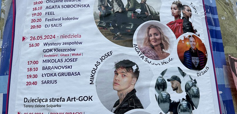 Dni Kleszczowa 2024 - 25 i 26 maja pod znakiem koncertów gwiazd, ale nie tylko!